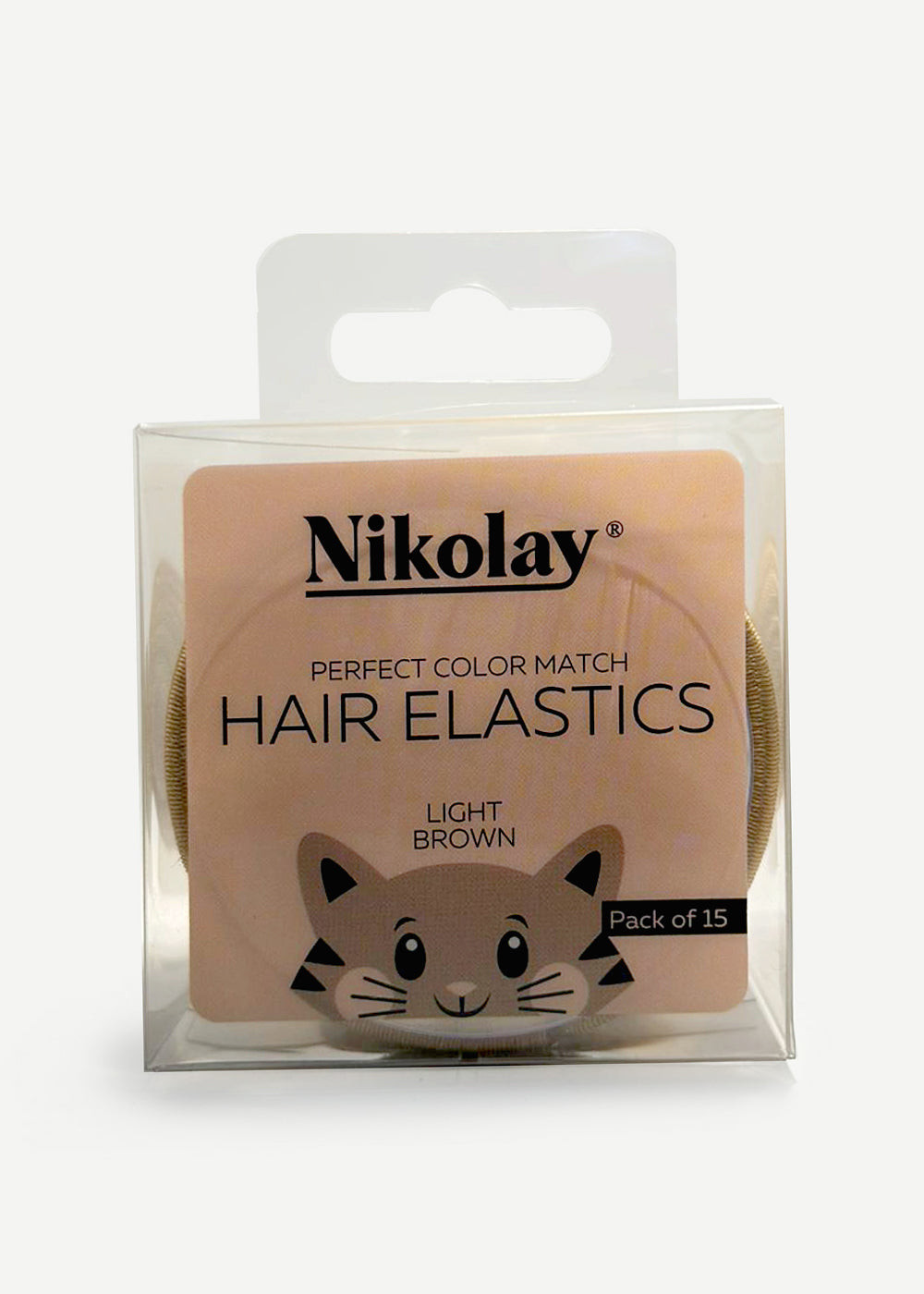 Nikolay Hair Elastics, Pack of 15, HA1001N