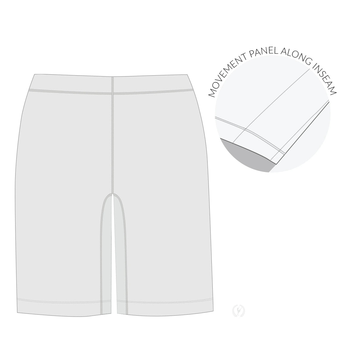 Eurotard Adults Long Length Dance Shorts, 33440