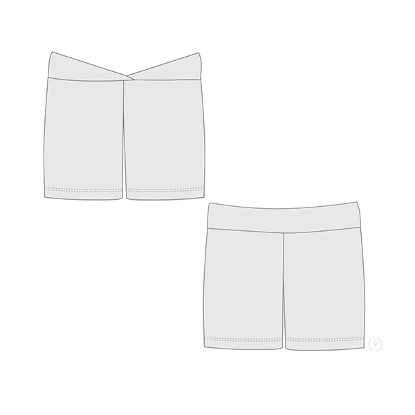 Eurotard Adults Microfiber V Waist Athletic Shorts, 44329