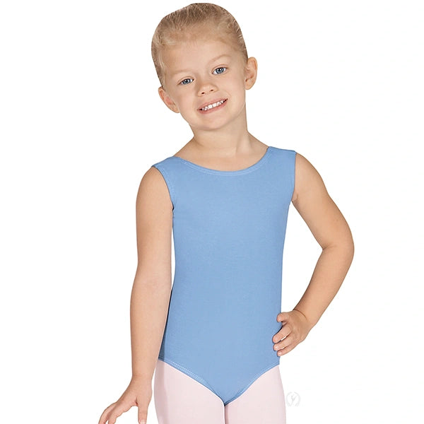 Eurotard Kids Microfiber Tank Leotard, Light Blue 4489