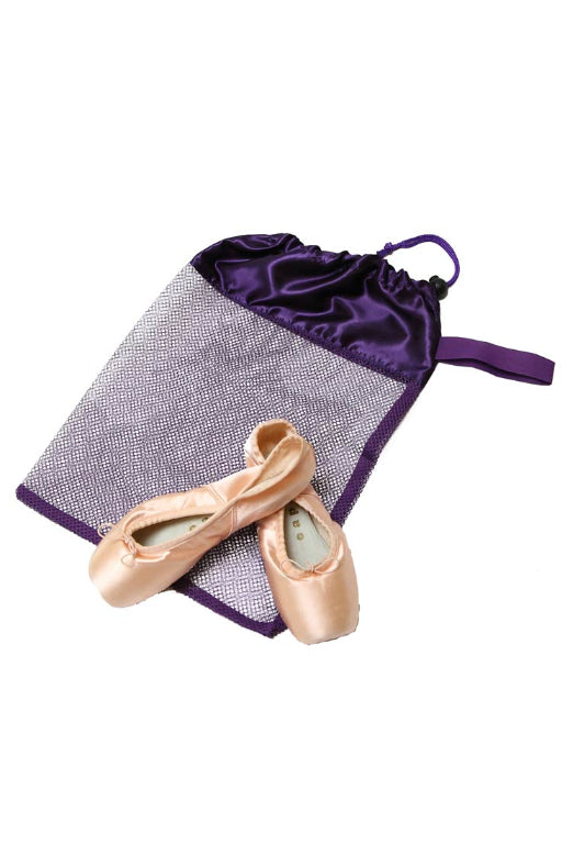 Horizon Dance Mesh Shoe Bag, Purple 8220