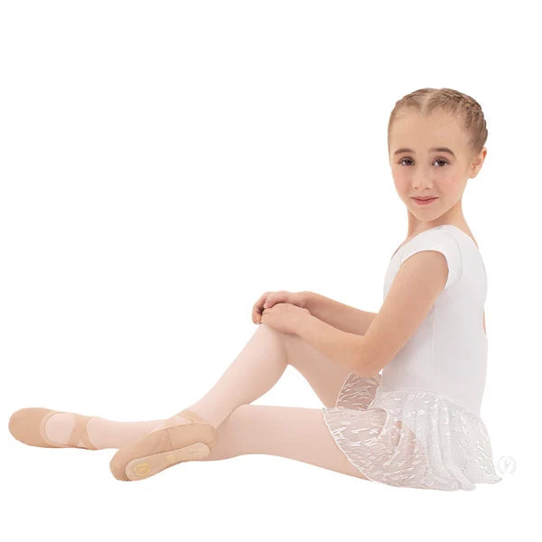 Eurotard Kids Passé Full Sole Leather Ballet Shoe, Drawstring Free, A2011C