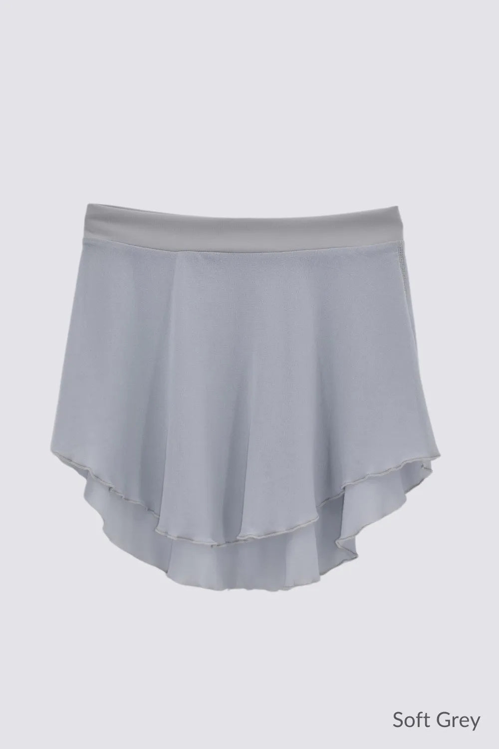 AK Dancewear Amie Pull-On Skirt, Soft Grey SA217