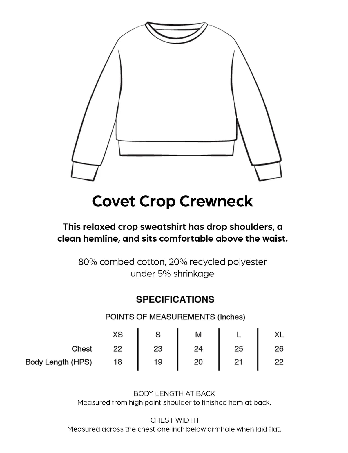 Covet Dance Dead Pointe Shoe Club Crop Crewneck, DPSC-CSS
