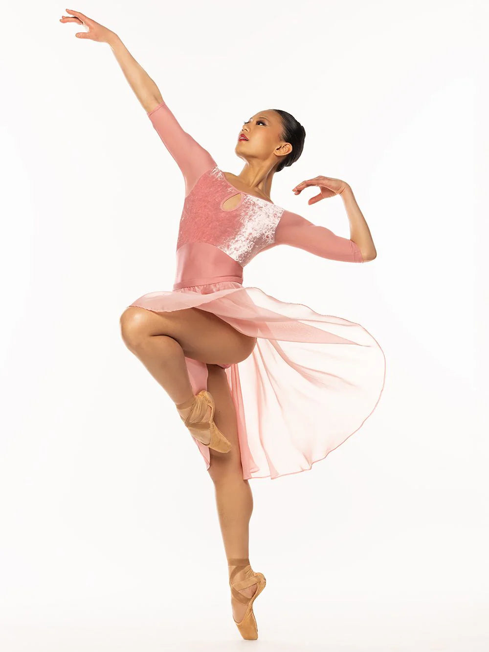 Elevé Dancewear Rendi Half Sleeve Leotard, Lantana