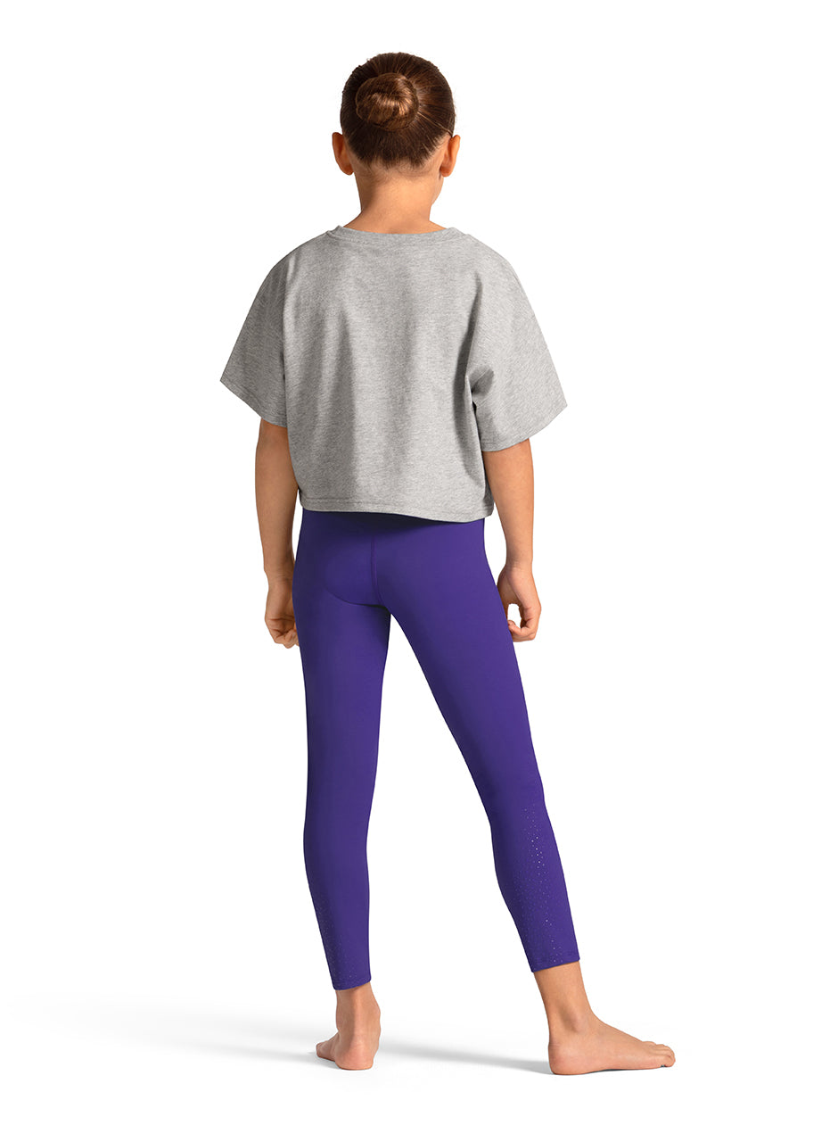 Mirella 'Dance' Crop Tee, Snow Marle M30013C