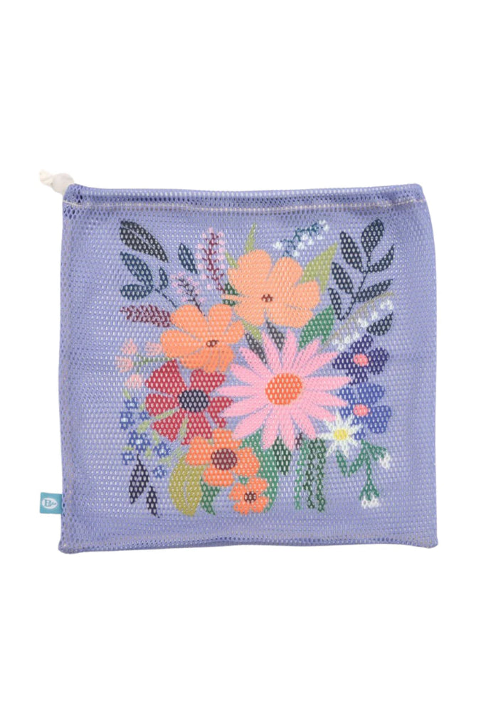 B Plus Printworks Printed Mesh Bag, Light Blue 880PAT08