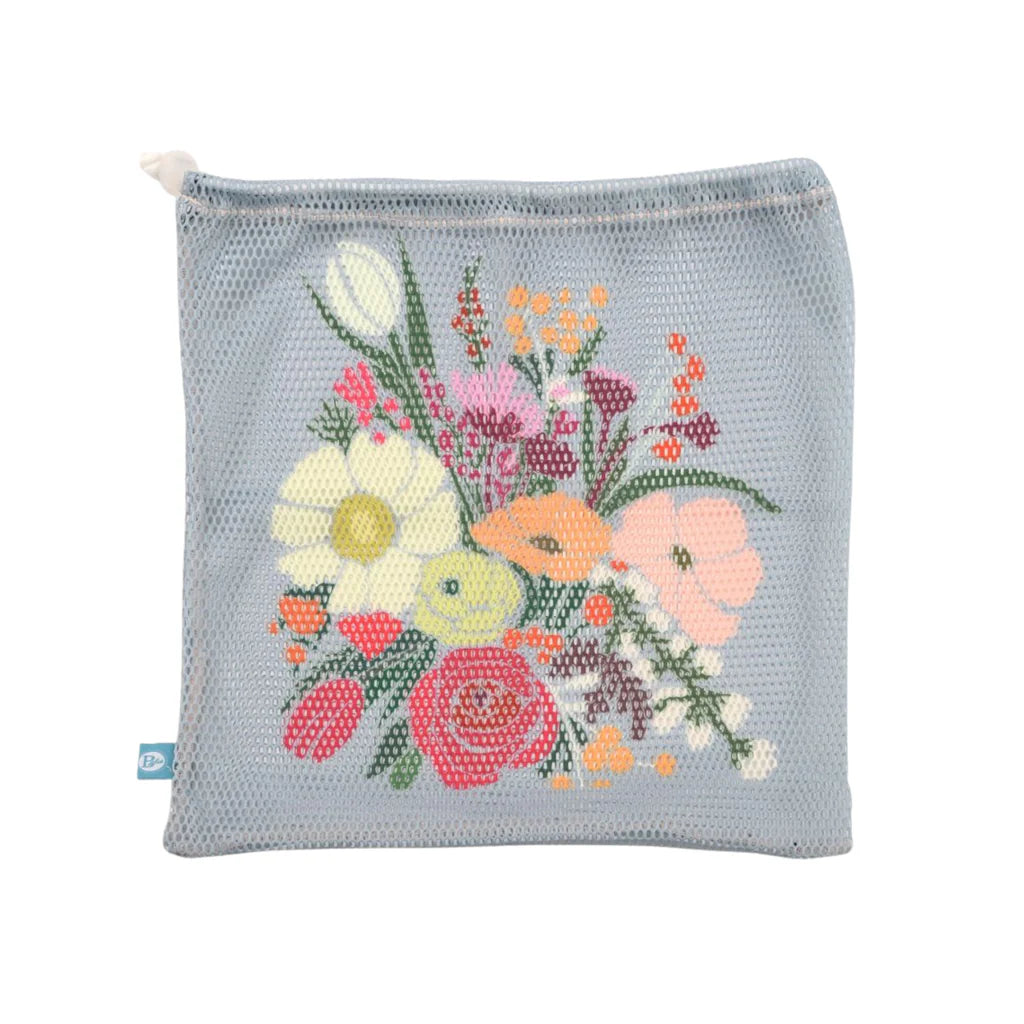 B Plus Printworks Printed Mesh Bag, Sage 880PAT06