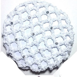 CJ Merchantile Medium Rayon Bun Cover with Rhinestones, BC01