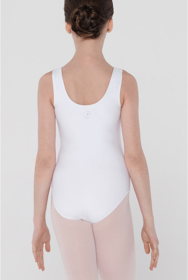 Wear Moi Cabriole Tank Leotard, White CABC