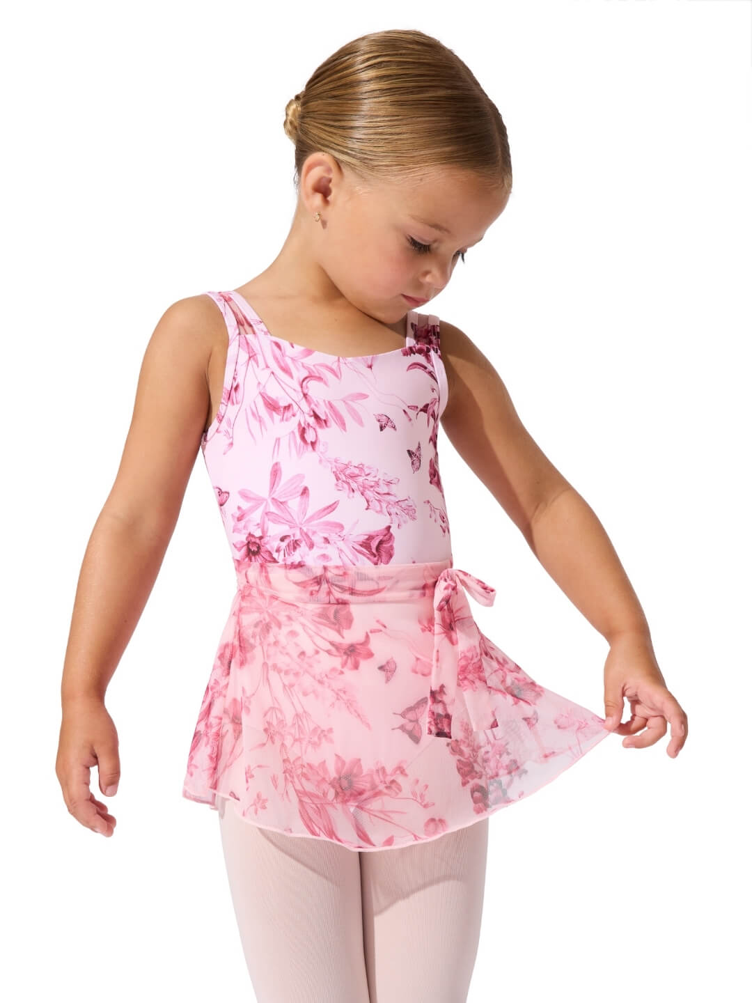 Capezio Fairy Toile Fae Ribbon Skirt, Pink F12645C