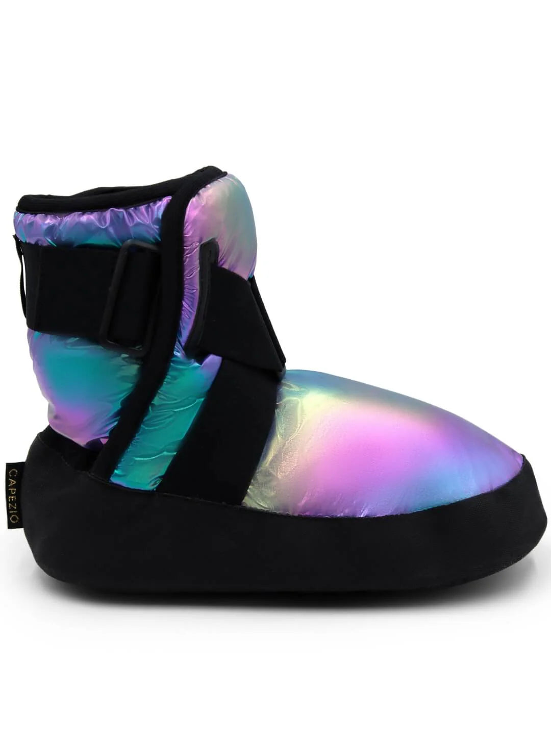 Capezio Glam Warmup Bootie, Metallic Rainbow WB100F
