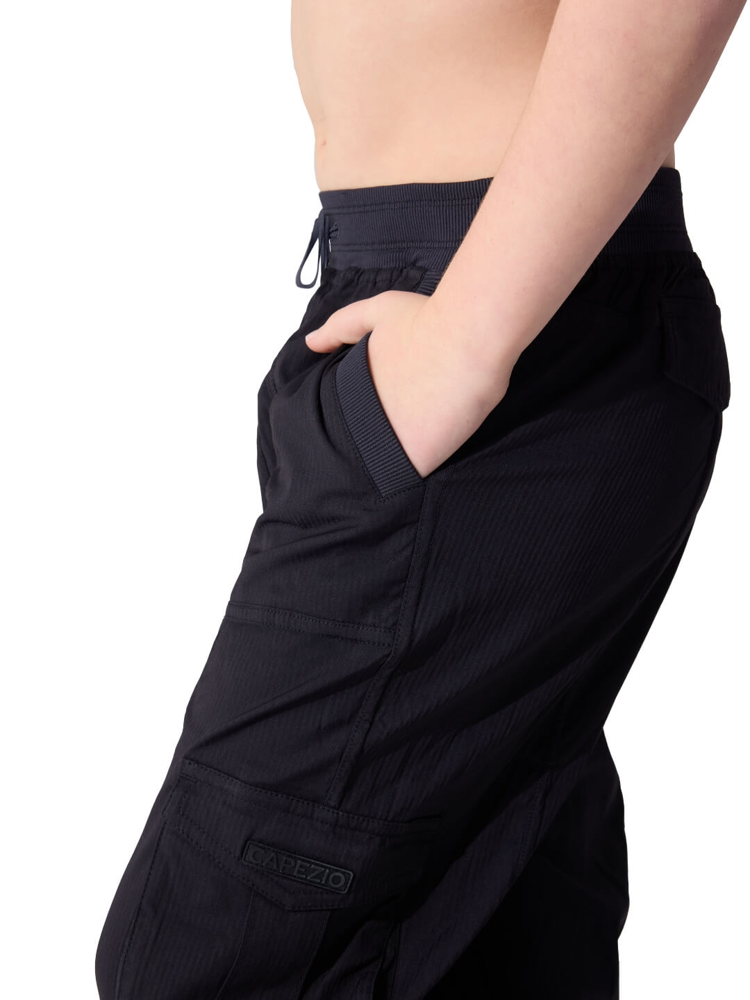 Capezio Kids Jet Setter Dance Dynamics Studio Jogger, Black F12555C