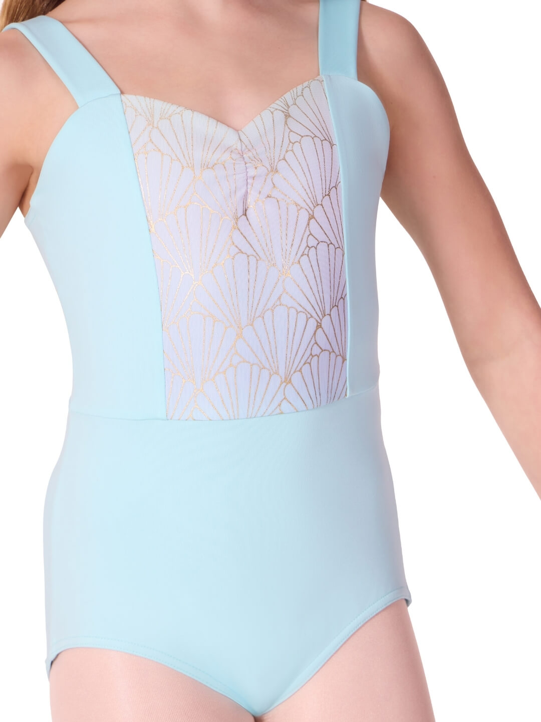 Capezio Sea Star Seashell Tank Leotard, Turquoise F12580C