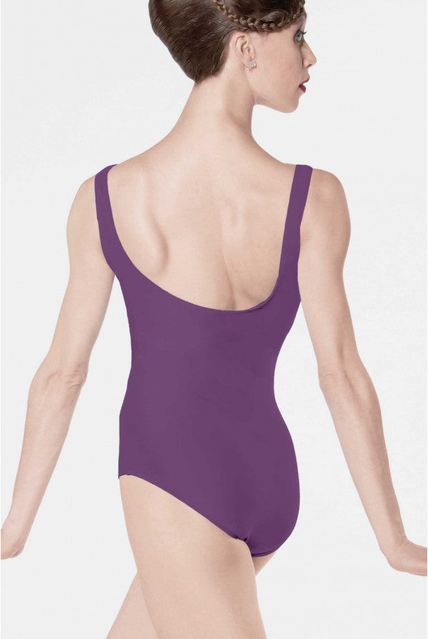 Wear Moi Faustine Pinch Front Tank Leotard, Prune FAU
