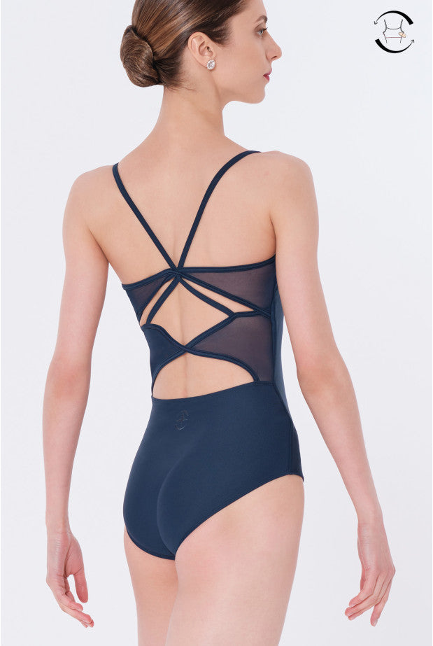 Wear Moi Harlow Mesh Panel Camisole Leotard, HAR