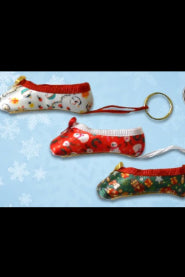 Pillows for Pointes Mini Christmas Pointe Shoe Keychain, MPSX