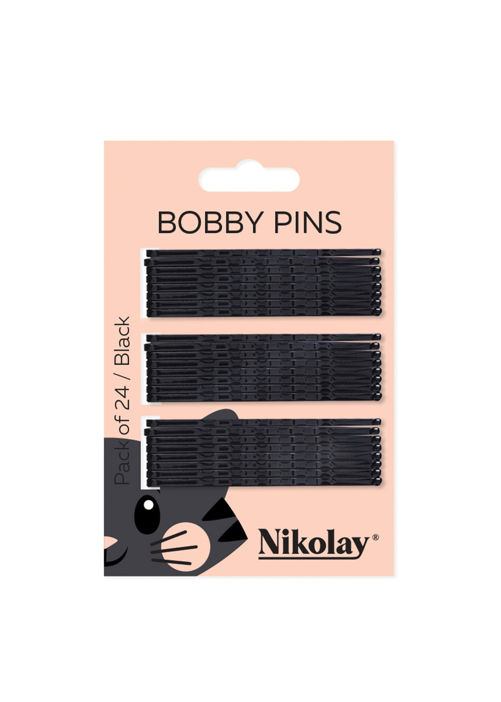 Nikolay Bobby Pins, Pack of 24, HA2006N
