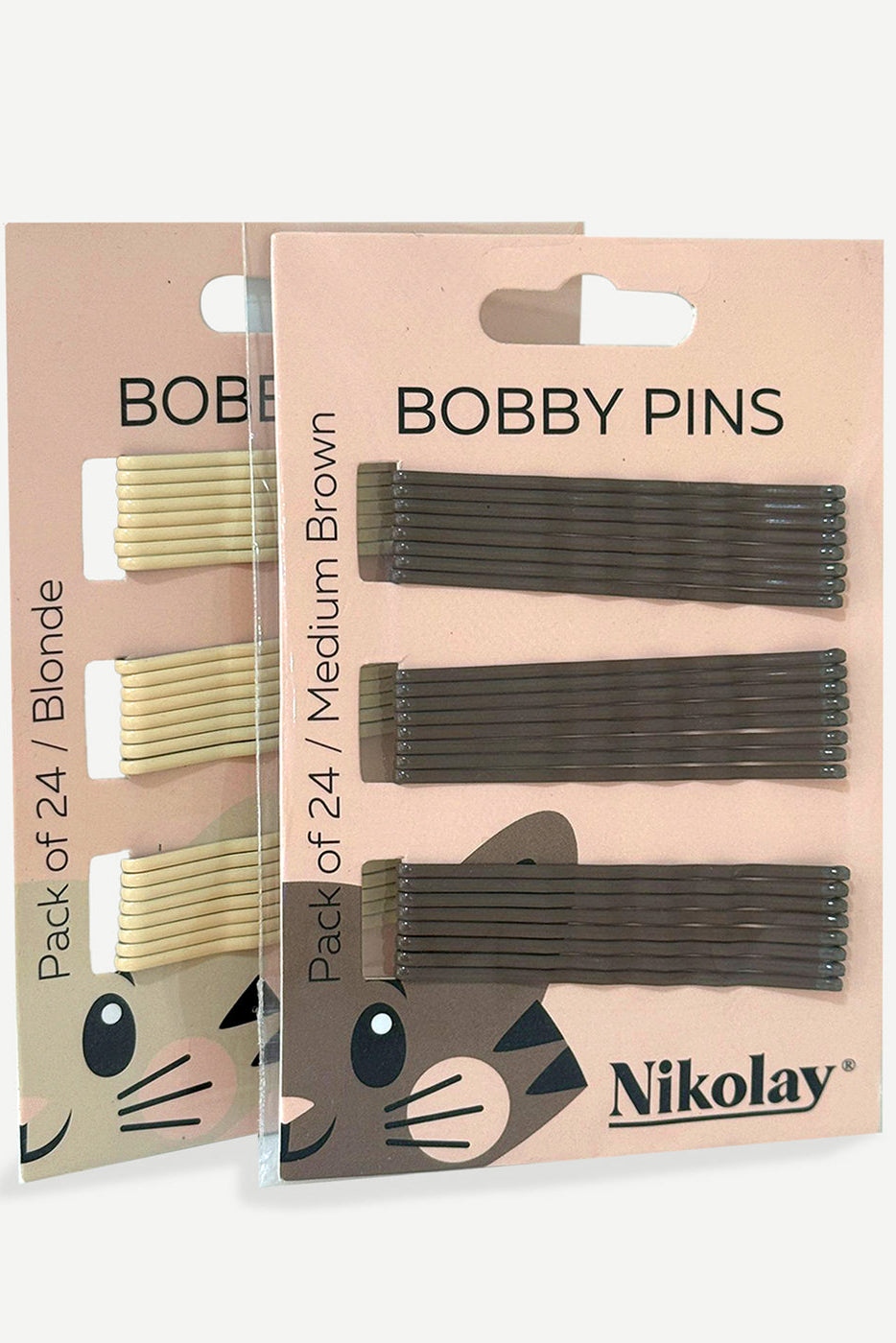 Nikolay Bobby Pins, Pack of 24, HA2006N