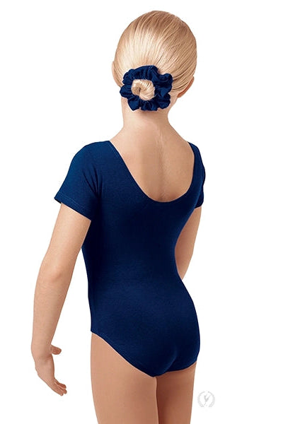 Eurotard Kids Cotton Lycra® Short Sleeve Leotard, Navy 1043