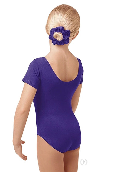 Eurotard Kids Cotton Lycra® Short Sleeve Leotard, Purple 1043