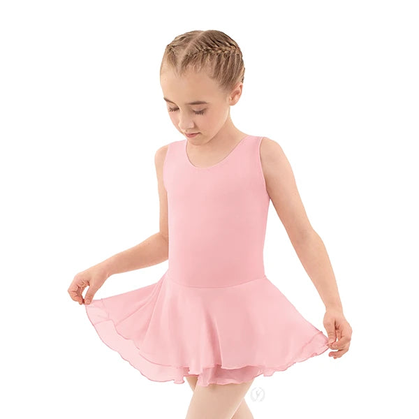 Eurotard Kids Cotton Lycra® Tank Dance Dress, Pink 10466