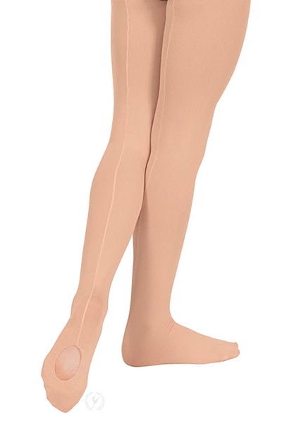 Eurotard Kids Professional Mesh Back Seam Convertible Tights, 219C