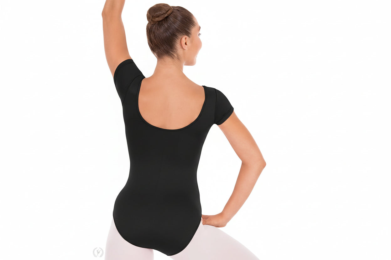 Eurotard Adults Microfiber Short Sleeve Leotard, 44475