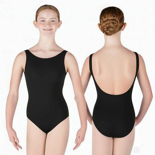 Eurotard Kids Microfiber Open Back Tank Leotard, 44492c