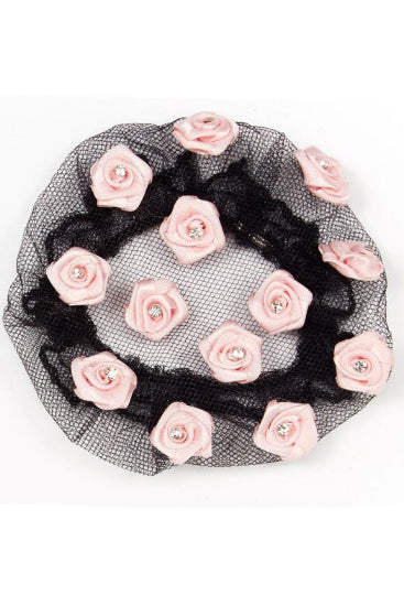Dasha Designs Satin Rose Buncover, Black & Pink 2110