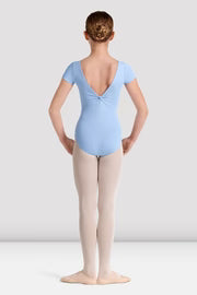 Mirella Kaleidoscope Boat Neck Leotard, Blue M20005CB