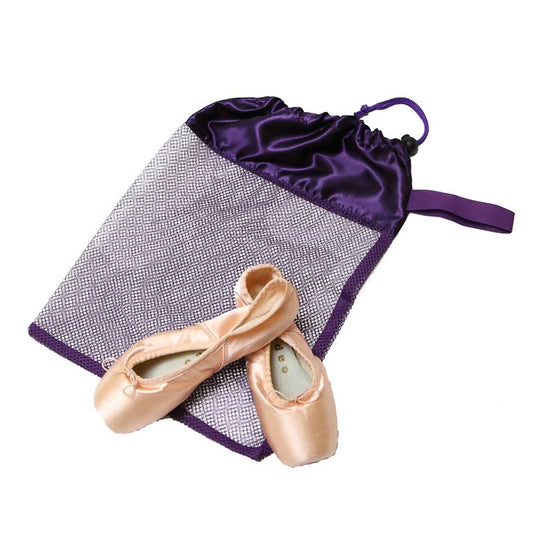 Horizon Dance Mesh Shoe Bag, Purple 8220