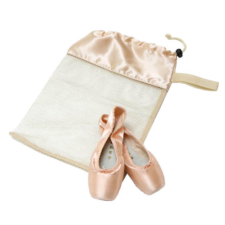 Horizon Dance Mesh Shoe Bag, Ivory 8222