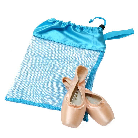 Horizon Dance Mesh Shoe Bag, Light Blue 8329