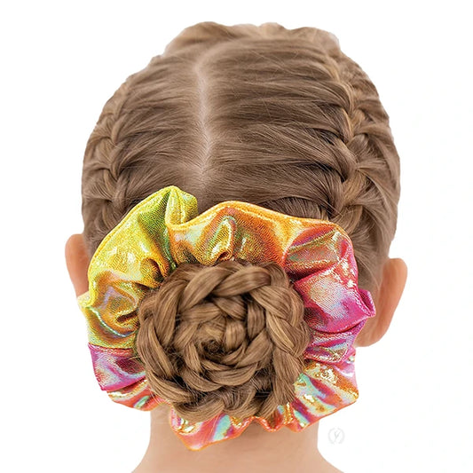 Eurotard Iridescent Splash Hair Scrunchie, 97172