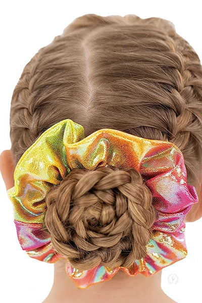 Eurotard Iridescent Splash Hair Scrunchie, 97172