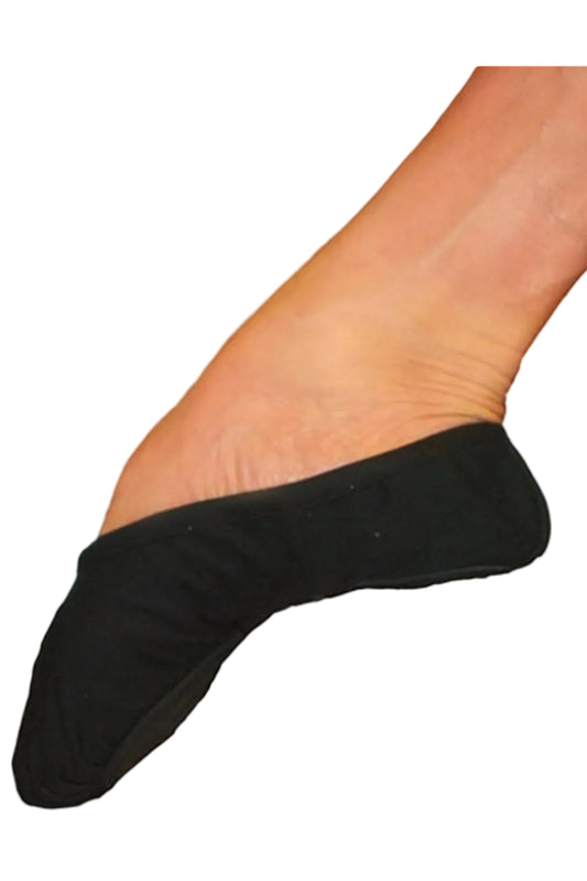 Fuzi Split Sole Canvas Slipper, Black SSC501