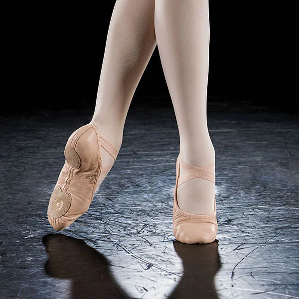 Eurotard Adult Coupé Leather Split Sole Ballet Shoe, Drawstring Free, A2004A