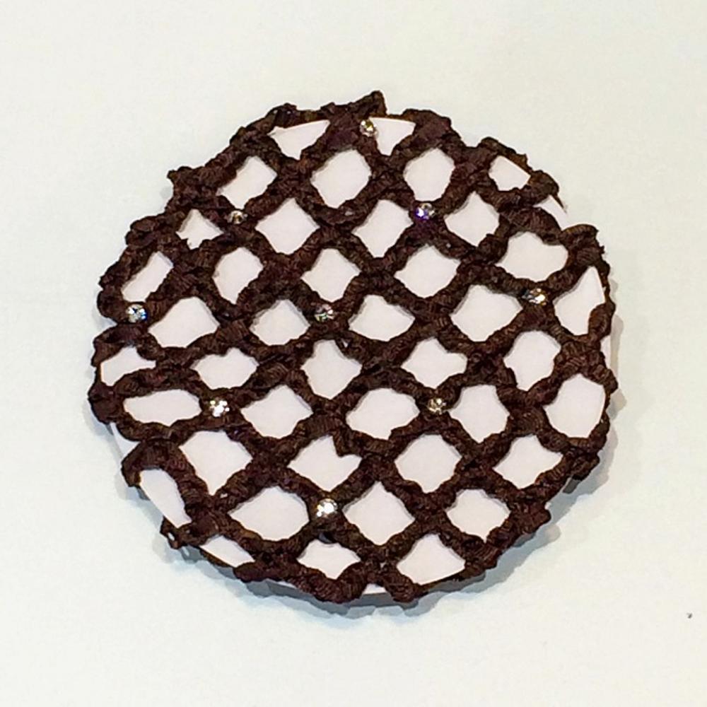 CJ Merchantile Medium Rayon Bun Cover with Rhinestones, BC01