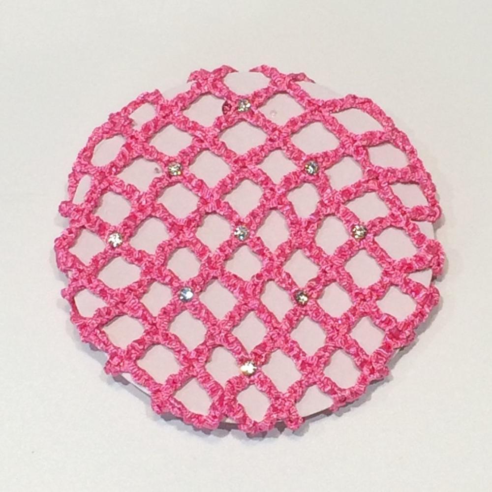 CJ Merchantile Medium Rayon Bun Cover with Rhinestones, BC01