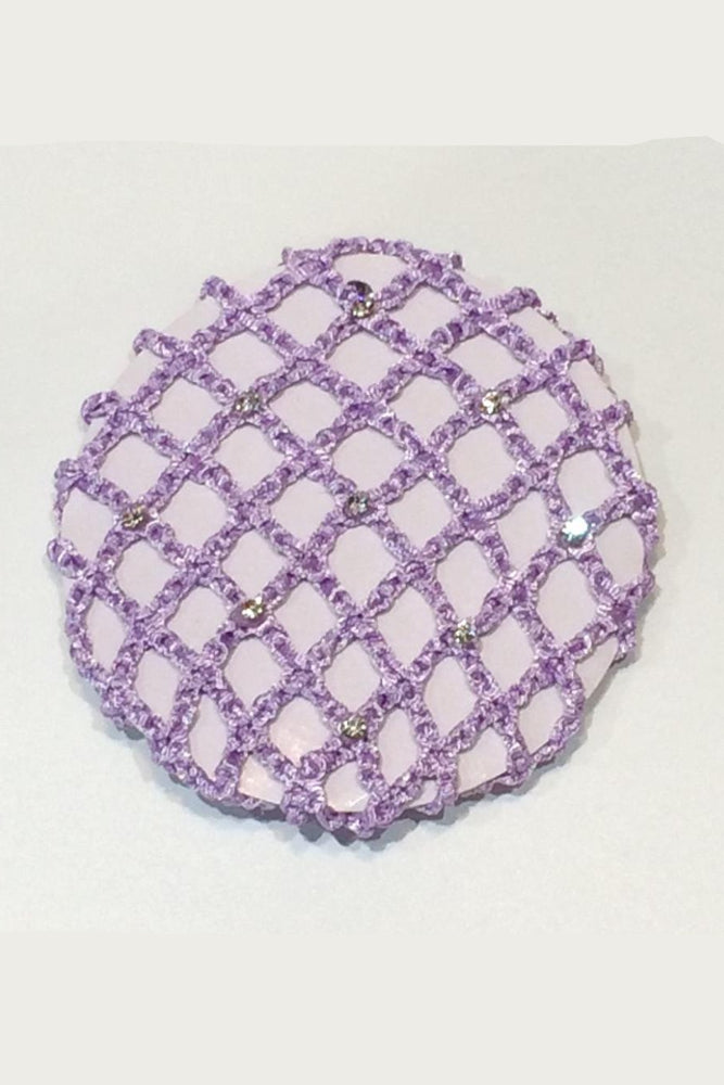 CJ Merchantile Medium Rayon Bun Cover with Rhinestones, BC01