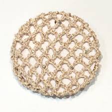 CJ Merchantile Medium Rayon Bun Cover with Rhinestones, BC01