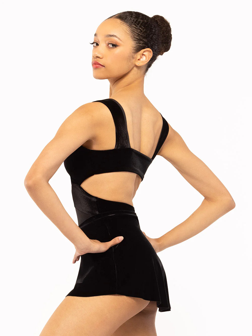 Elevé Dancewear Jackie Tank Leotard, Black Velvet