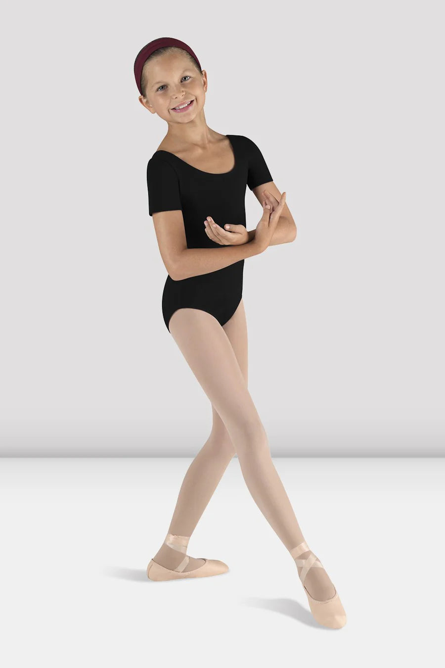 Bloch Short Sleeve Round Neck Leotard, CL5402