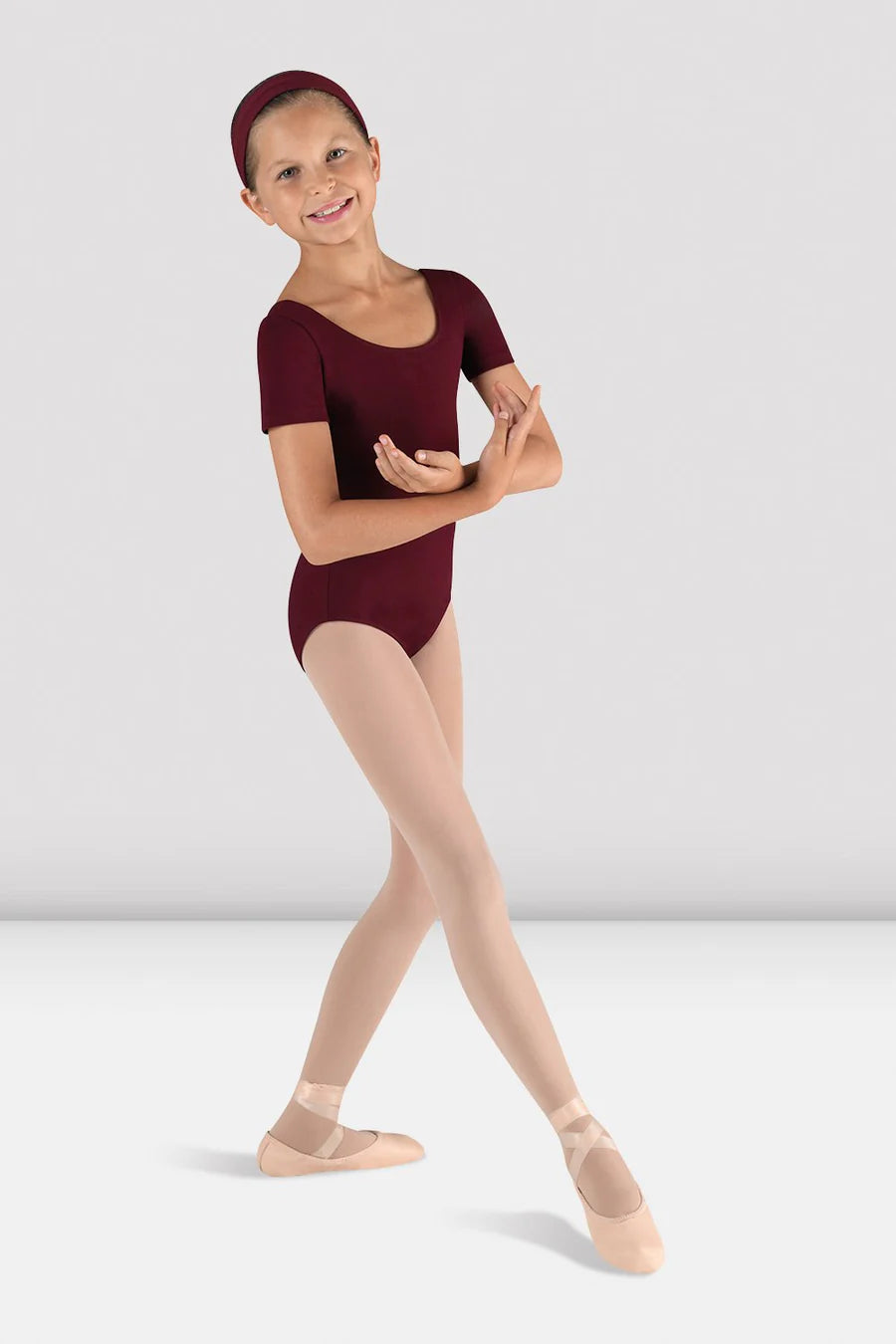 Bloch Short Sleeve Round Neck Leotard, CL5402