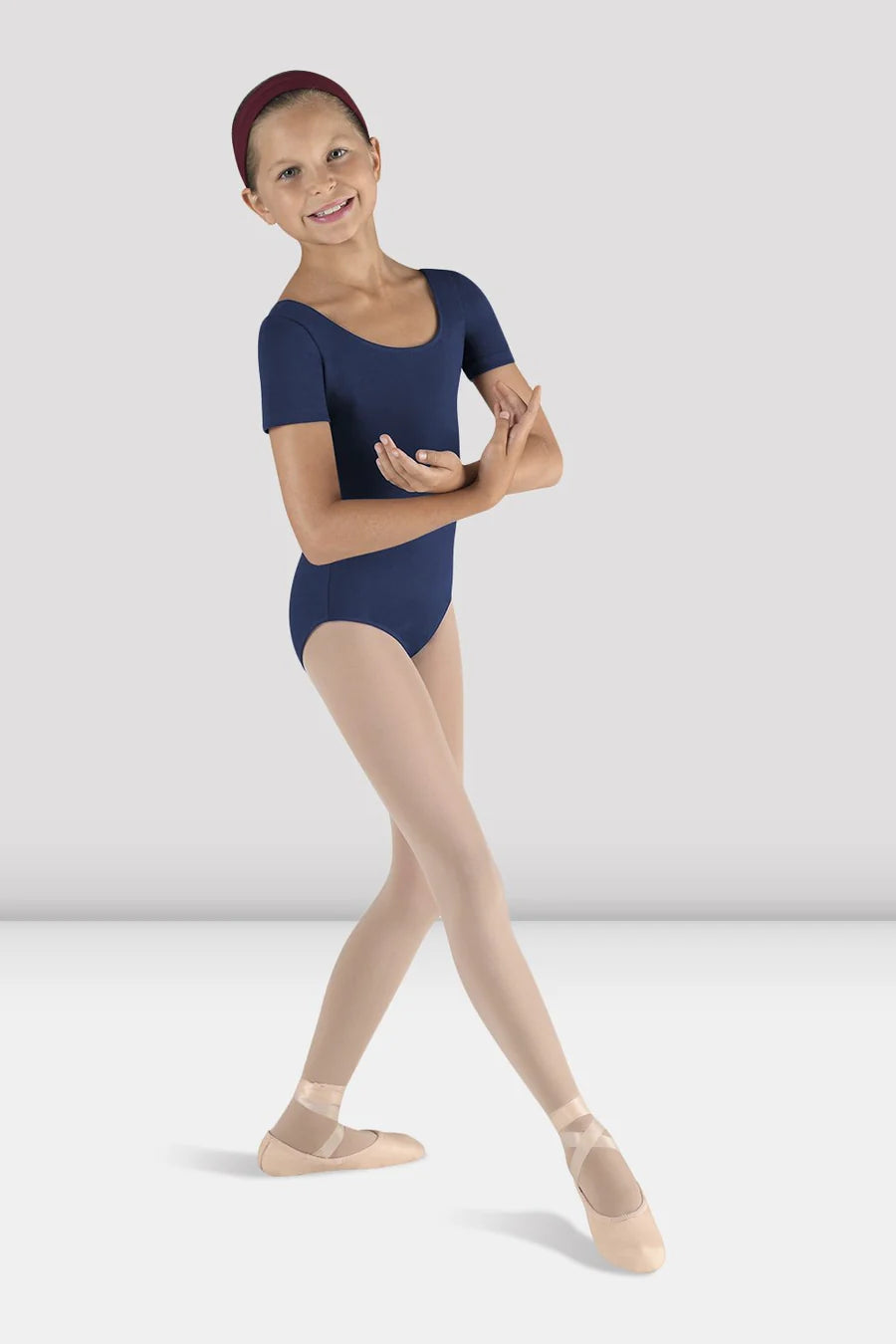 Bloch Short Sleeve Round Neck Leotard, CL5402