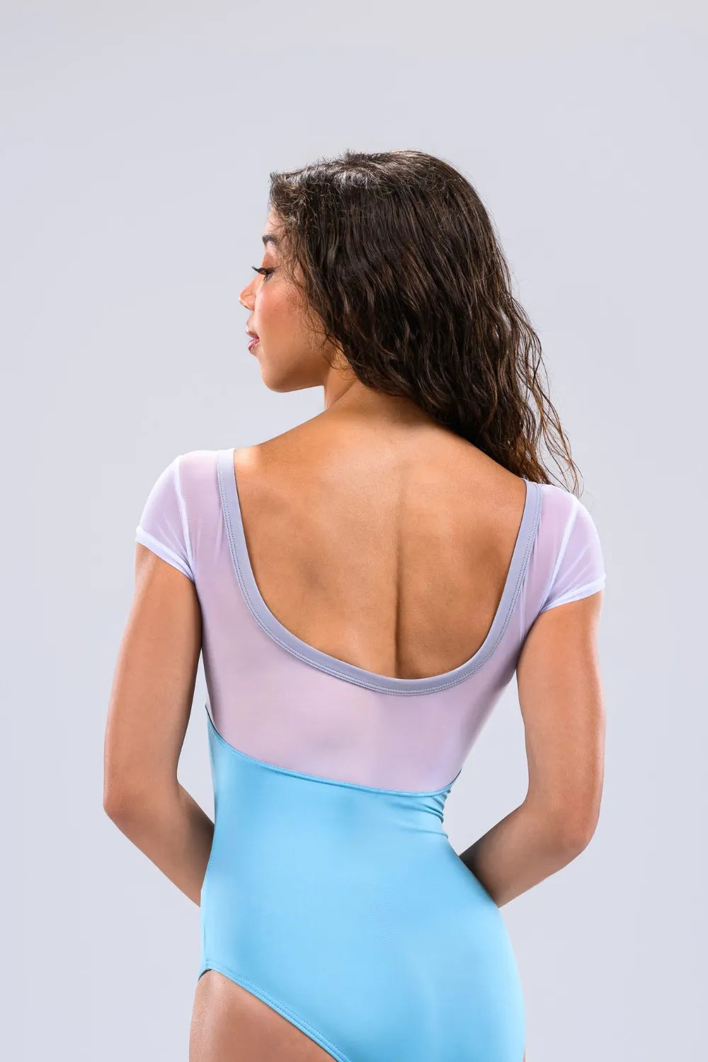 AK Dancewear Cory Cap Sleeve Leotard, Glacier 1200M