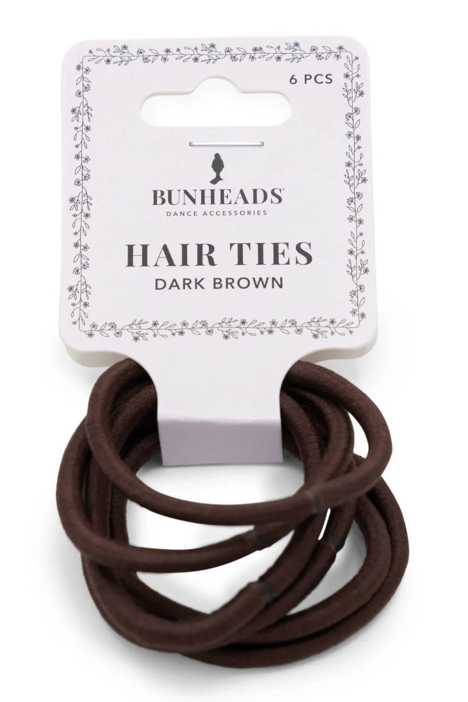 Bunheads Hair Ties, Dark Brown BH1510