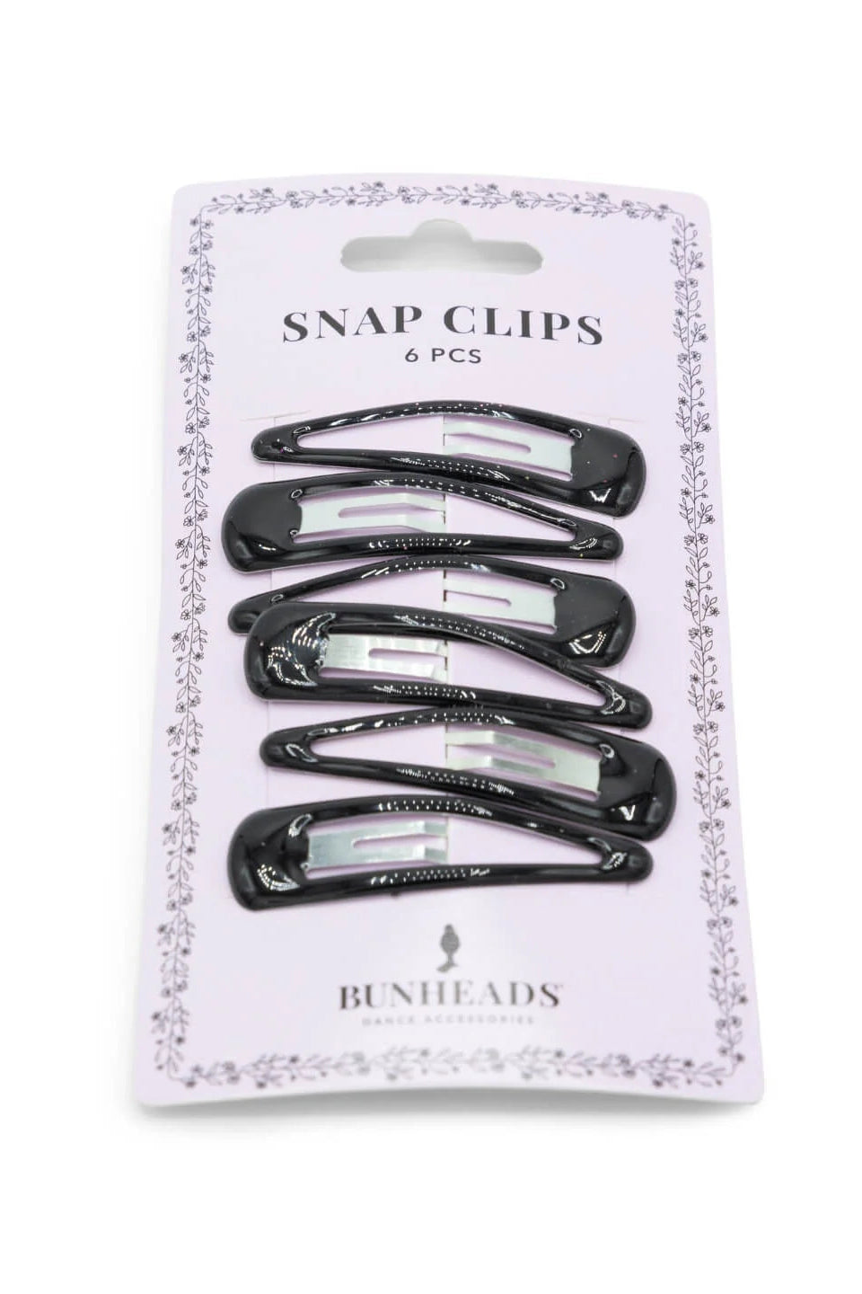 Bunheads Snap Clips, Black BH1515