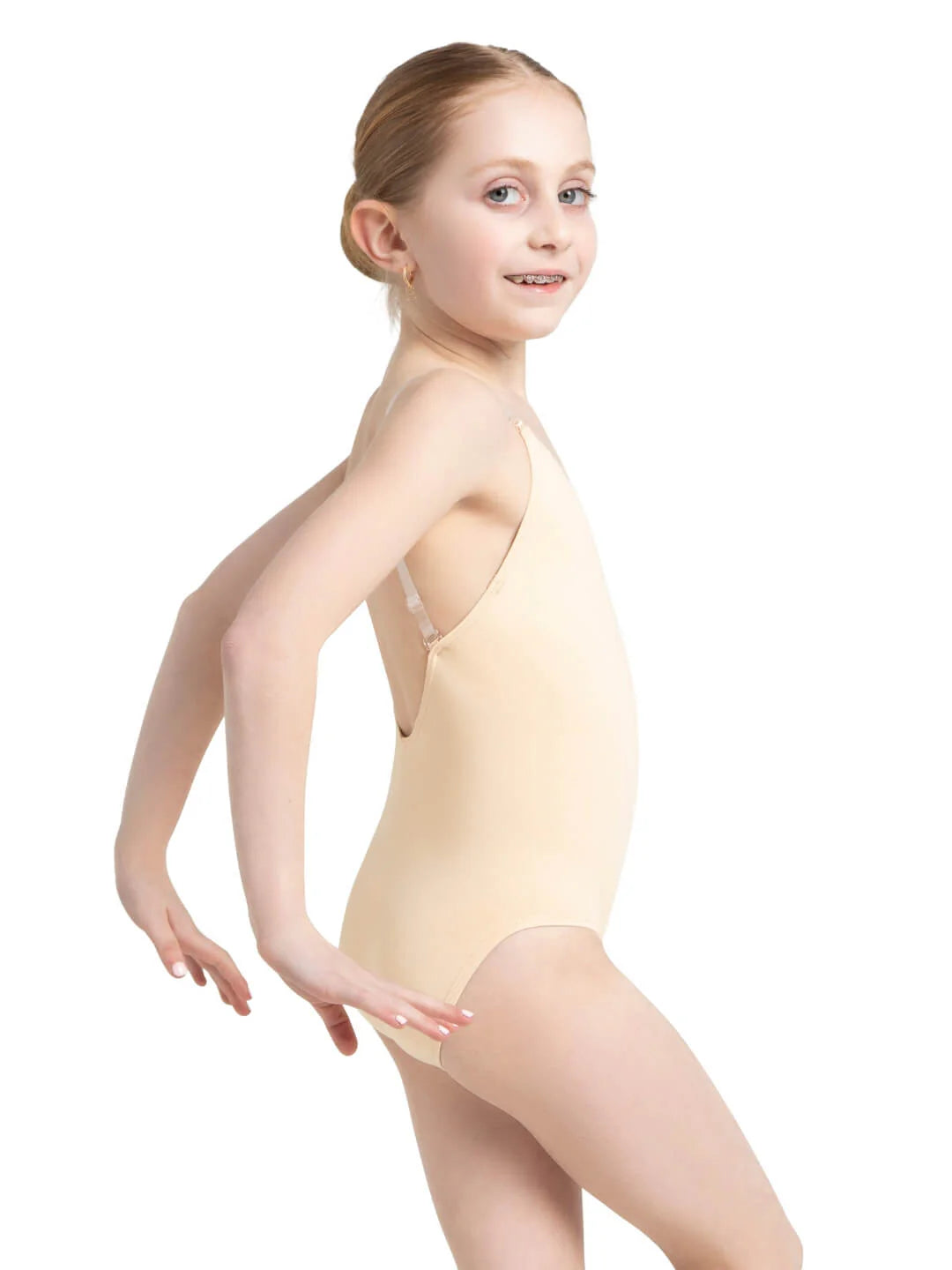 Capezio Camisole Leotard w/ Clear Transition Straps - Girls, 3532C
